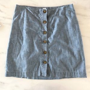 High waisted Denim skirt